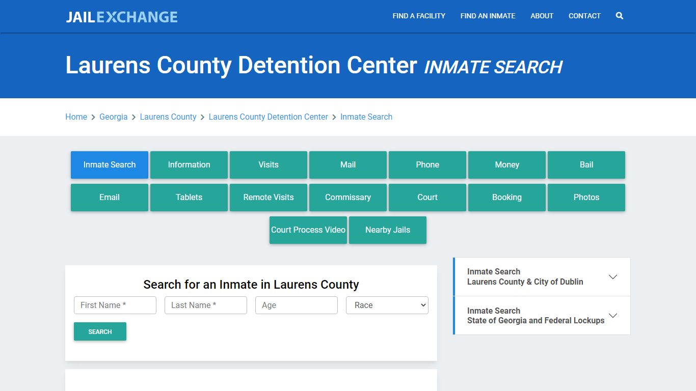 Laurens County Detention Center Inmate Search - Jail Exchange